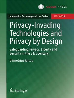 cover image of Privacy-Invading Technologies and Privacy by Design